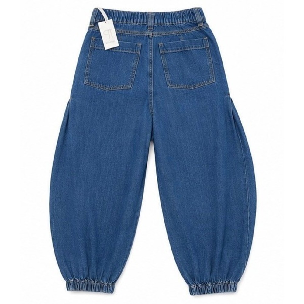 Anthropologie Pilcro Barrel Leg Balloon Jeans Medium Wash Jogger Size 31 NWT - Picture 5 of 7